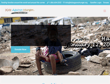 Tablet Screenshot of kidsagainsthunger.org